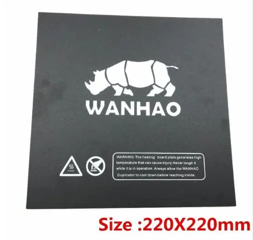 

220x220mm black Heated bed For Wanhao i3 Anet A8 A6 3D Printer Sticker Build Sheet build plate tape with 3M Backing