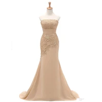 2019 champagne mermaid mother of the bride dresses half sleeves lace and chiffon real photo special occasion party gowns vestid