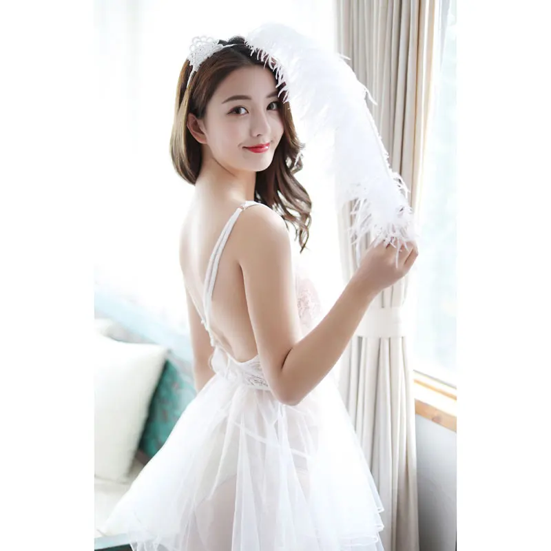 Сексуальное привлекательное нижнее белье Пеньюар из газовой ткани прозрачное