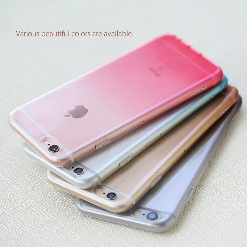 Чехол Rock для iphone 6s plus 6 чехол градиентного цвета Роскошный телефона с защитой от