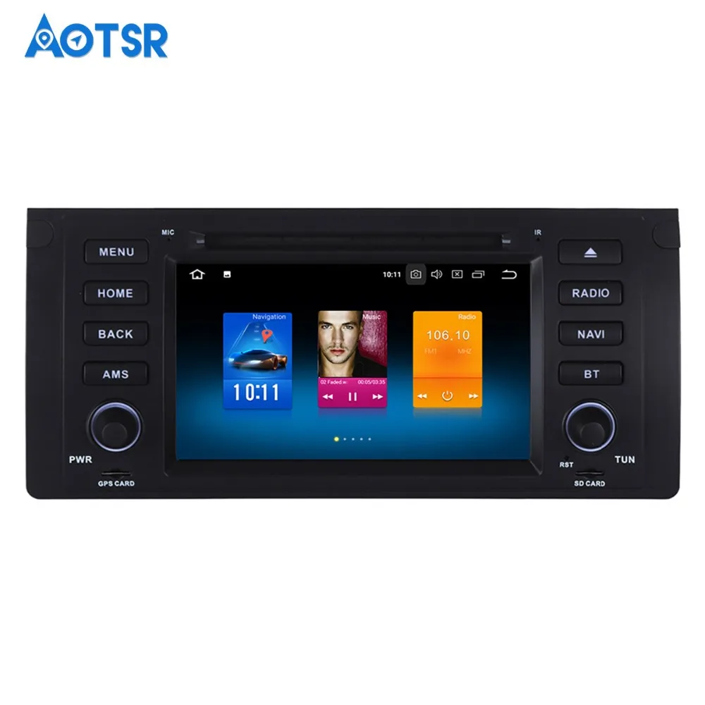 1 din Android 8 0 Автомобильный мультимедийный плеер для BMW E39 E53 X5 радио 2001 2002 2003 с
