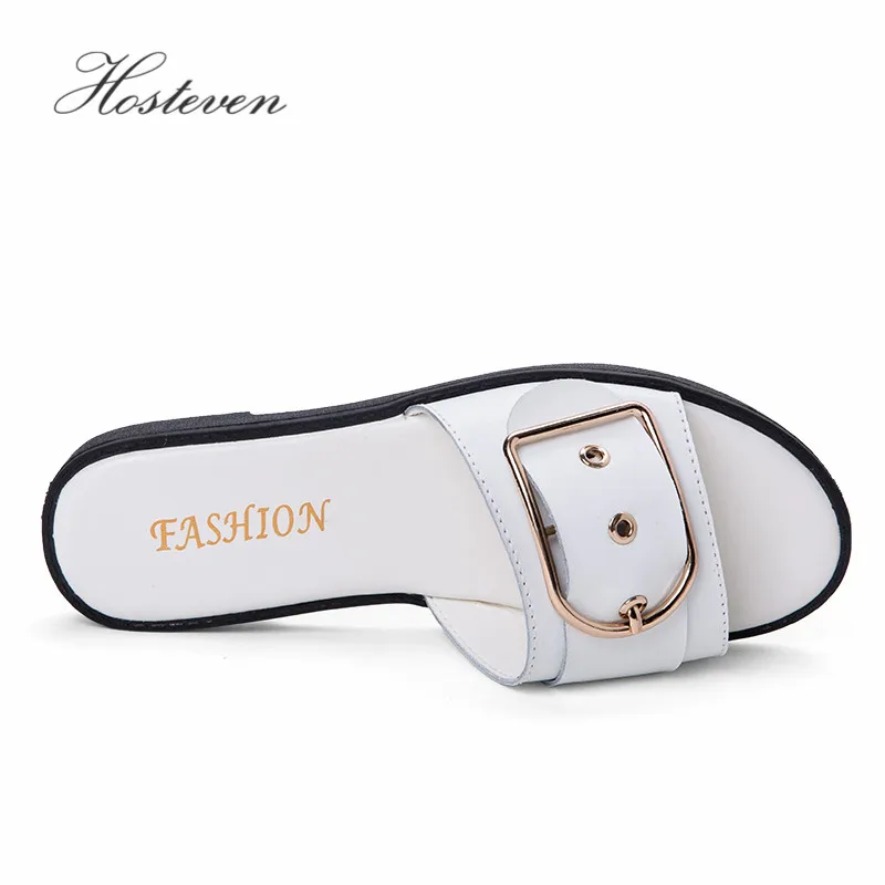Hosteven Women Slippers Flats Casual Female Sweet Fashion Summer Shoes Comfortable Ladies Woman Soild | Обувь