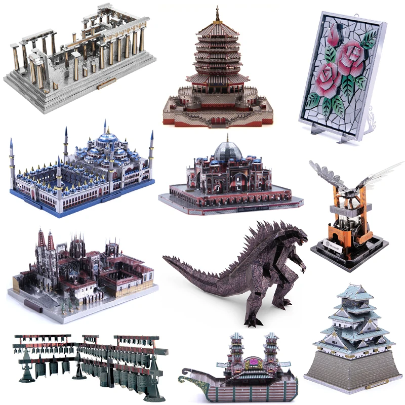 Microworld 3D металлическая головоломка красные дьяволы скорпионы модель сборки