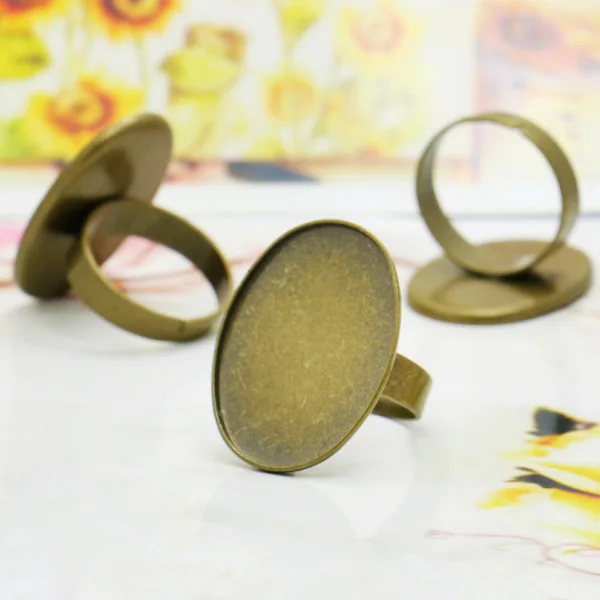 Толстое основание для колец 18*25 мм 10 шт. оптовая цена поднос ювелирных изделий