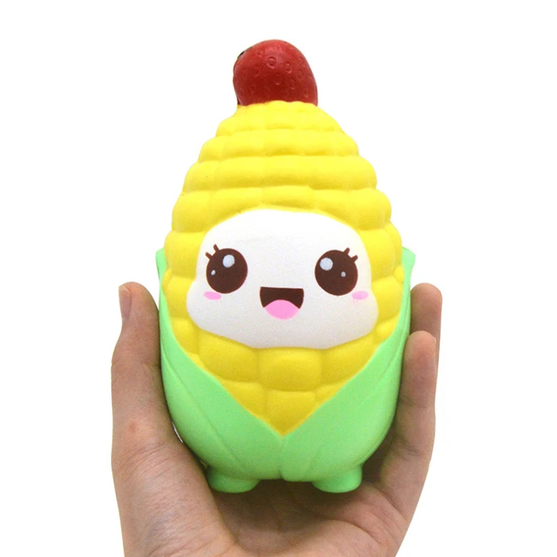 Jumbo Kawaii Кукуруза мягкое моделирование PU хлеб сжатие торта игрушка сладкий