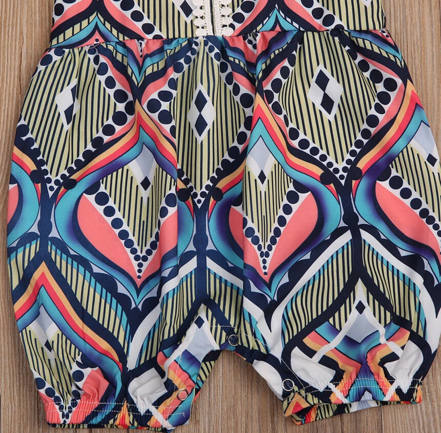 Детский комбинезон без рукавов в полоску | Мать и ребенок