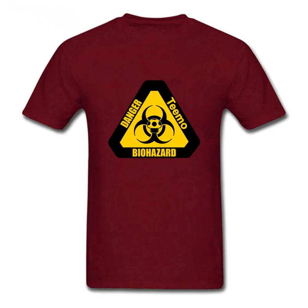 Для мужчин футболка Teemo BioHazard Дизайн Crewneck рок костюм музыка xxxtentacion Ирвинг|Мужские