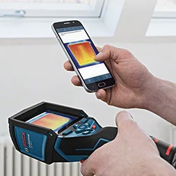 Bosch Инфракрасный Тепловизор GTC400C измеритель температуры инфракрасный настенный теплый пол Отопление, как высокоточный инструмент