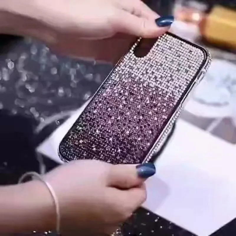 Роскошный чехол для телефона с бриллиантами Iphone X 8 7 6 6S Plus чехлы XR XS MAX 8plus