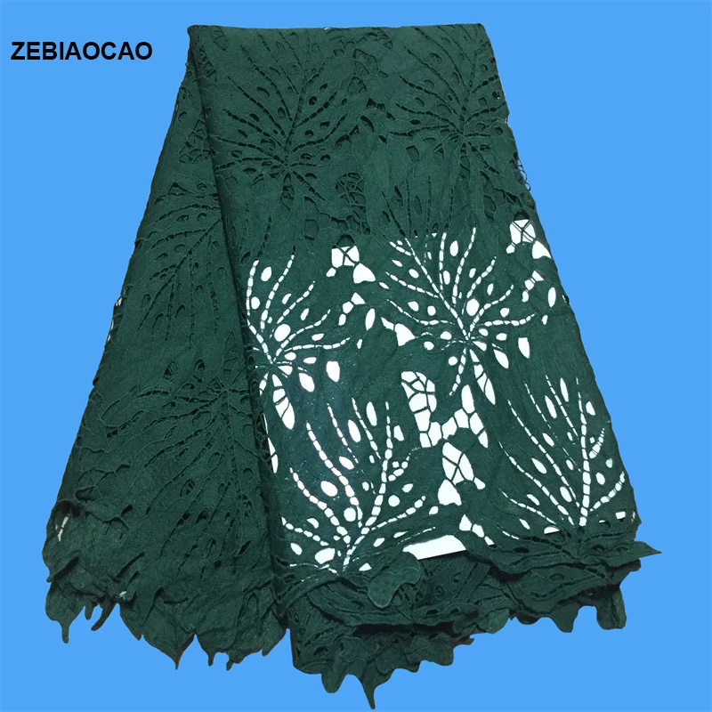 Зеленая африканская кружевная ткань 2 ярдов 2020 нигерийское кружево шнур