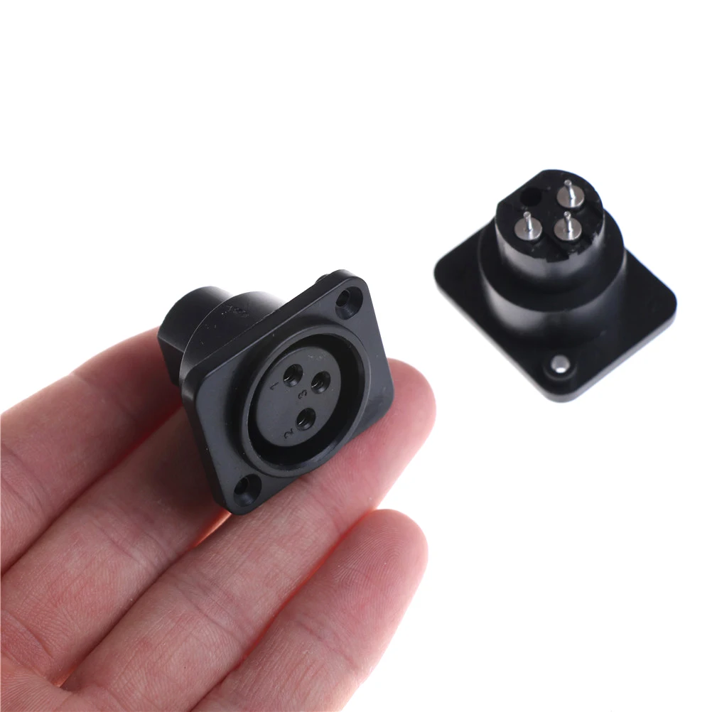 2 шт. XLR 3 Pin водонепроницаемый женский корпус панель монтируется гнездо адаптер