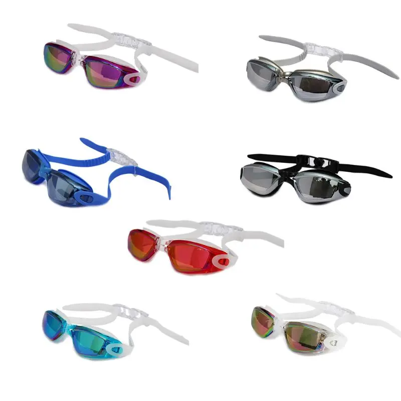 Очки для плавания взрослых водонепроницаемые противотуманные УФ-стойкие очки