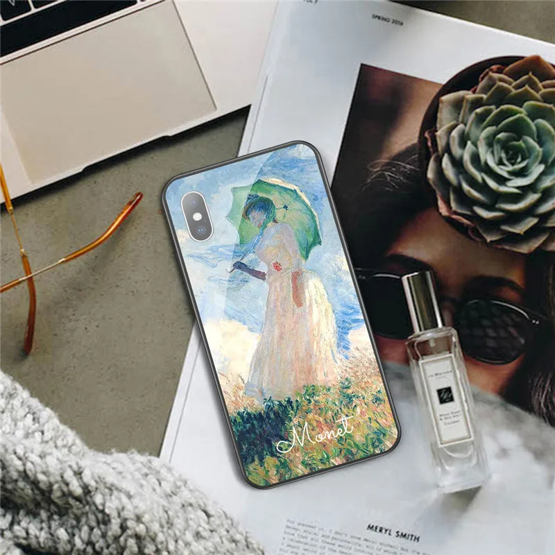 KJOEW Клода монета классическая картина маслом класс чехол для телефона iphone XS Max XR X 6