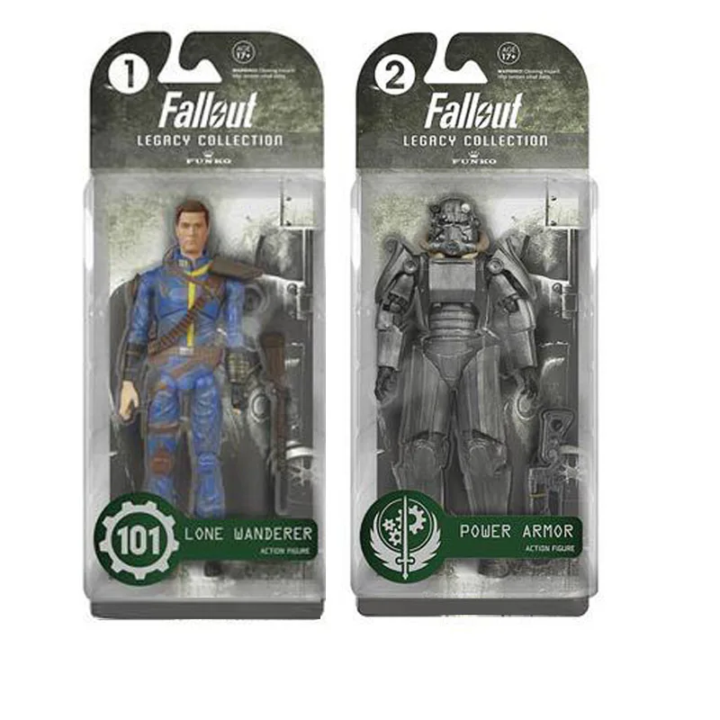 6 шт./лот 15 см Высокое качество FALLOUT 4 одинокая фигурка скейтборда игрушки POWER ARMOR