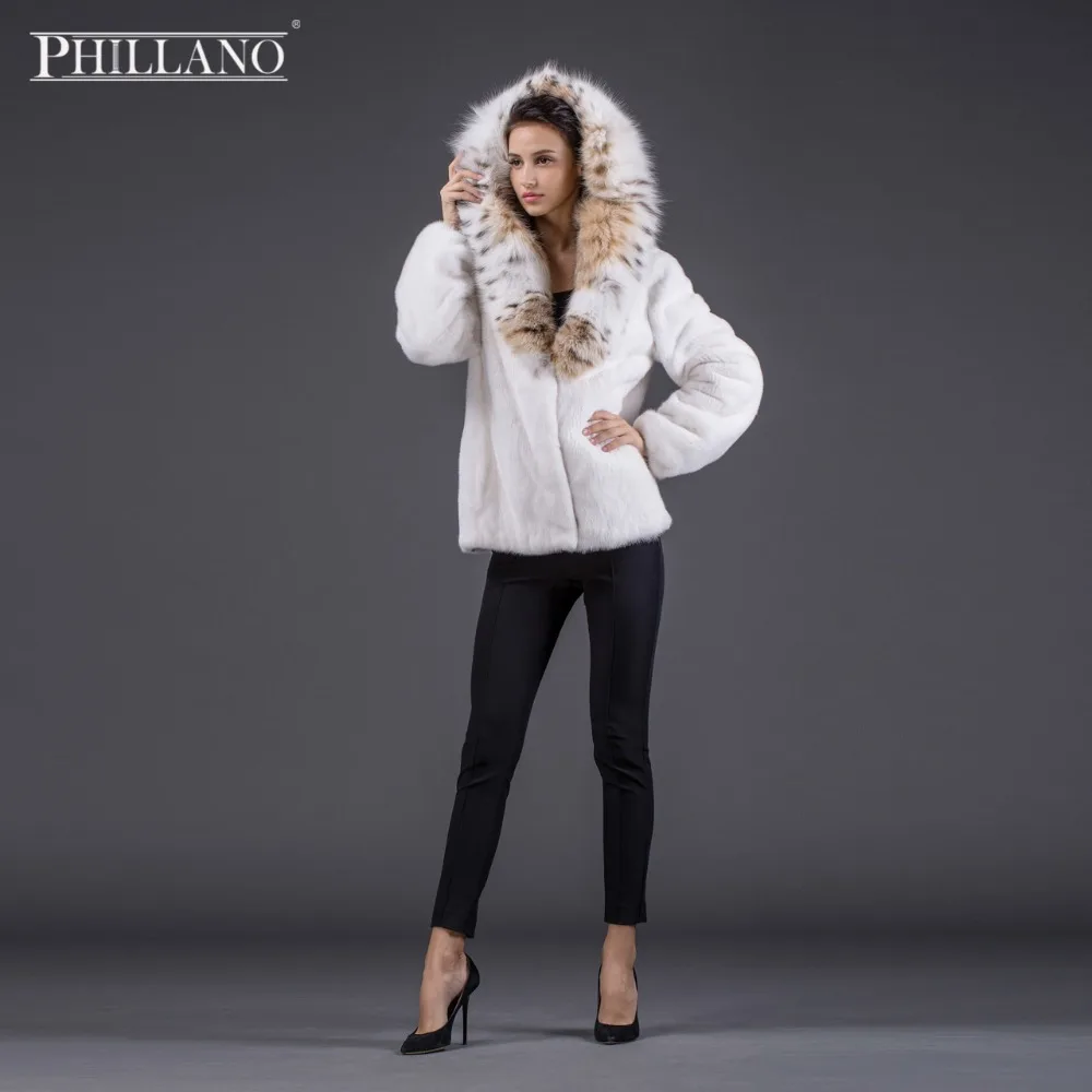 Продажа 2016 PHILLANO Шубы Из Натурального Меха Норки Скандинавия Дания Премиум