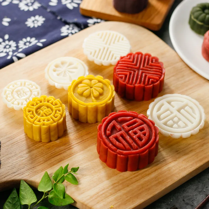 50 г 75g100g все виды Mooncake прессформы Набор DIY Mooncake инструменты Пластиковые Кондитерские плунжеры Ручной пресс форма для лунного пряника инструмент для выпечки