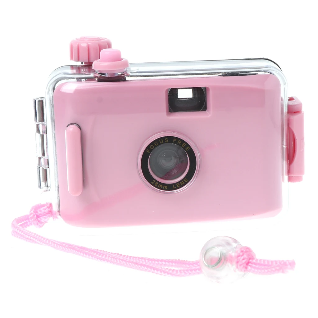 pink Lomo подводный водонепроницаемый мини-чехол для камеры 35 мм с корпусом - Цвет: pink