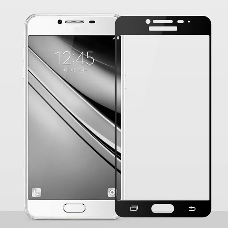 Защитное стекло GerTong закаленное с полным покрытием для Samsung Galaxy A5 A3 A7 2016 S7 S6 J5 J7 J2