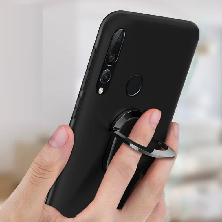 Мягкие чехлы для Huawei Enjoy 9 Чехлы чехол-подставка с кольцом на палец магнитный