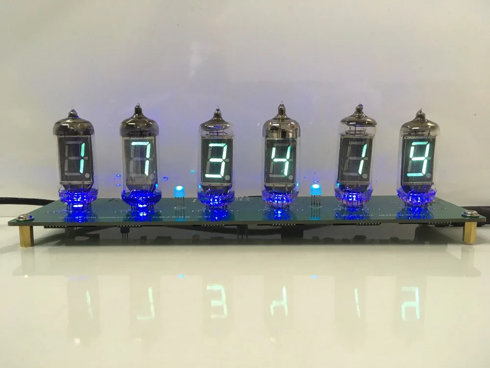 СВЕТОДИОДНЫЙ цифровой набор часов Nixie 6 бит электронные настольные часы в стиле