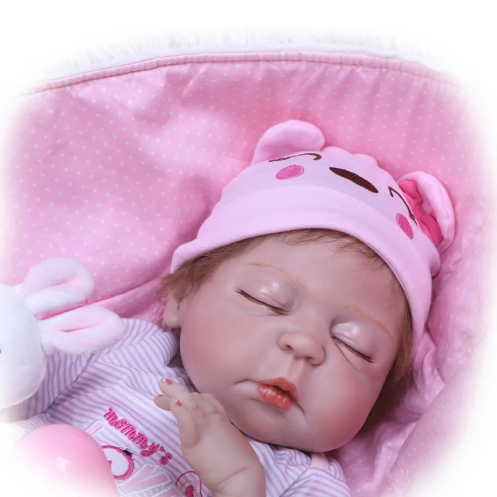 Nicery 22 дюйма 55 см Bebe Reborn Baby Doll Жесткий Силиконовый мальчик девочка игрушка подарок