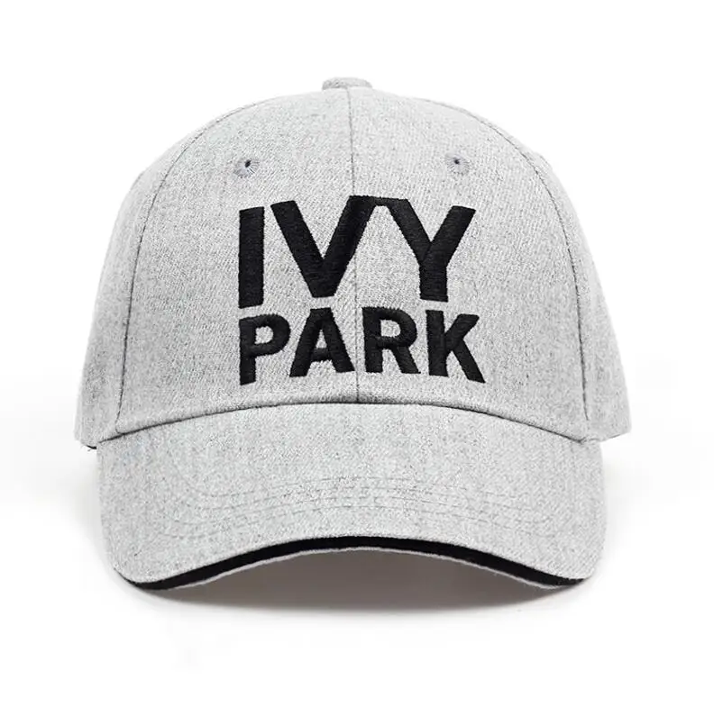 Серый Бейсбольная кепка IVY PARK Beyonce в спортивном стиле, хлопковая кепка из конопли, Кепка унисекс, бейсболка s для женщин и мужчин, брендовая вышивка IVYPARK - Цвет: Серый