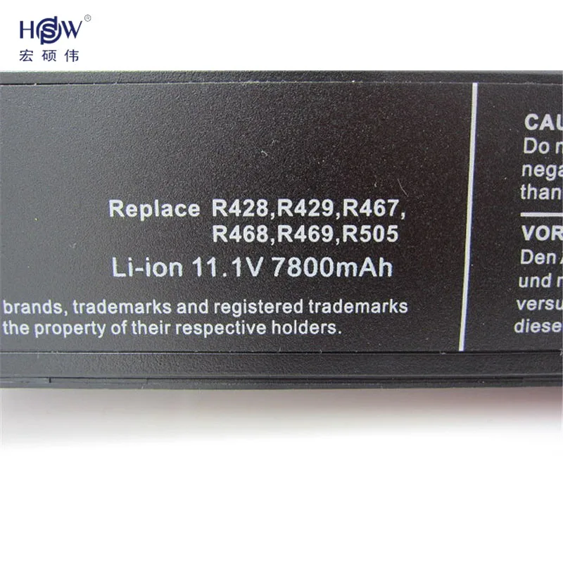 HSW 9 ячеек Аккумулятор для ноутбука SAMSUNG R580 R540 R530 R429 R520 R428 батарея R522 R528 R425 R525 AA PB9NC6B