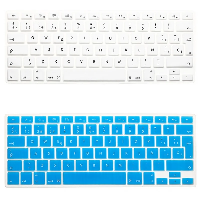 5 шт. силиконовые чехлы для клавиатуры Macbook Air Pro Retina 13 15|spanish keyboard cover|keyboard coverfor macbook |