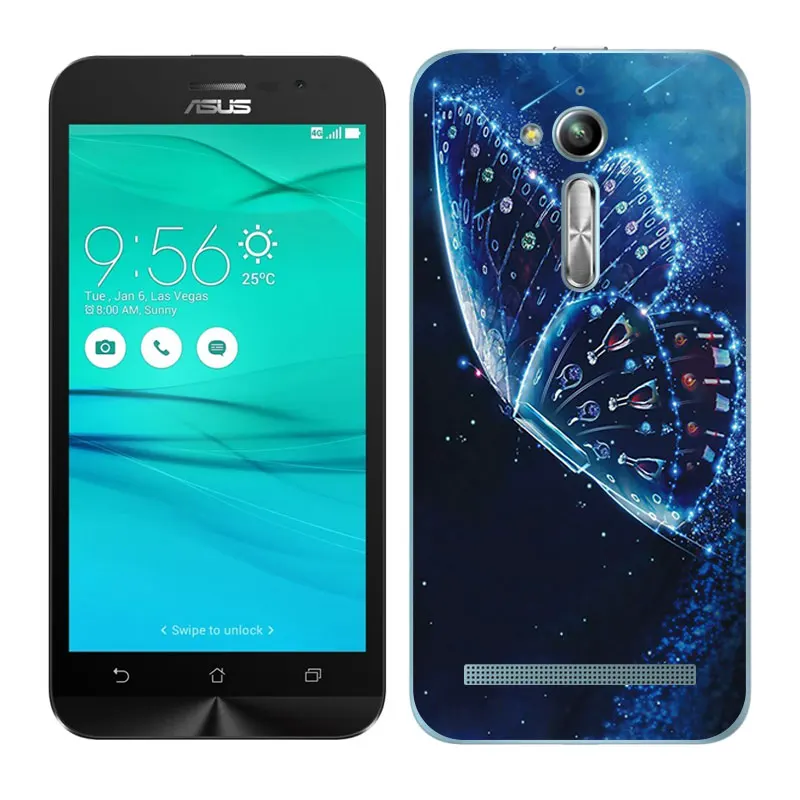 Для Asus Zenfone Go ZB500KL ZB500KG Мягкий Чехол Для Zenfone Go силиконовый чехол спящий окрашенный Для Zenfone Go ZB500KG 5,0" - Цвет: 16