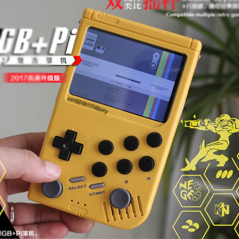 Двойной джойстик аркадная ручная игра Raspberry Pi Ретро gameboy игровая консоль супер HD