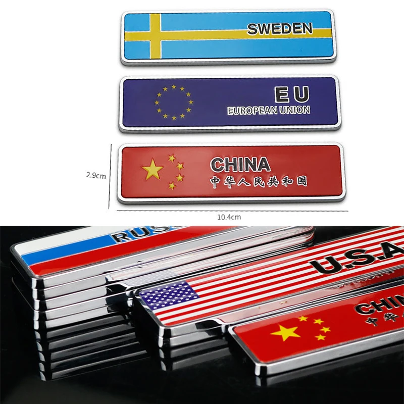 3D хромированный Автомобильный флаг эмблема наклейка на окно кузова для Hyundai I30 IX35