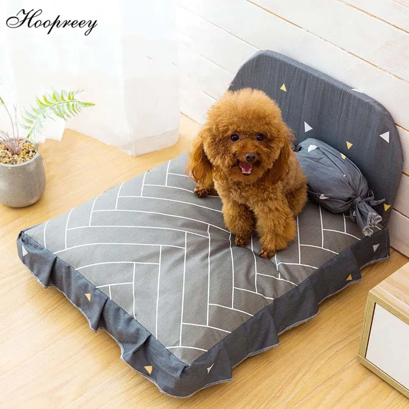 Barato Cama De Estilo Nórdico Para Perros Y Gatos, Nido Lavable, Sofá Cama De Lujo Para Perros Pequeños Y Medianos, Almohada De Algodón Puro De Caramelo, Antideslizante Para Mascotas