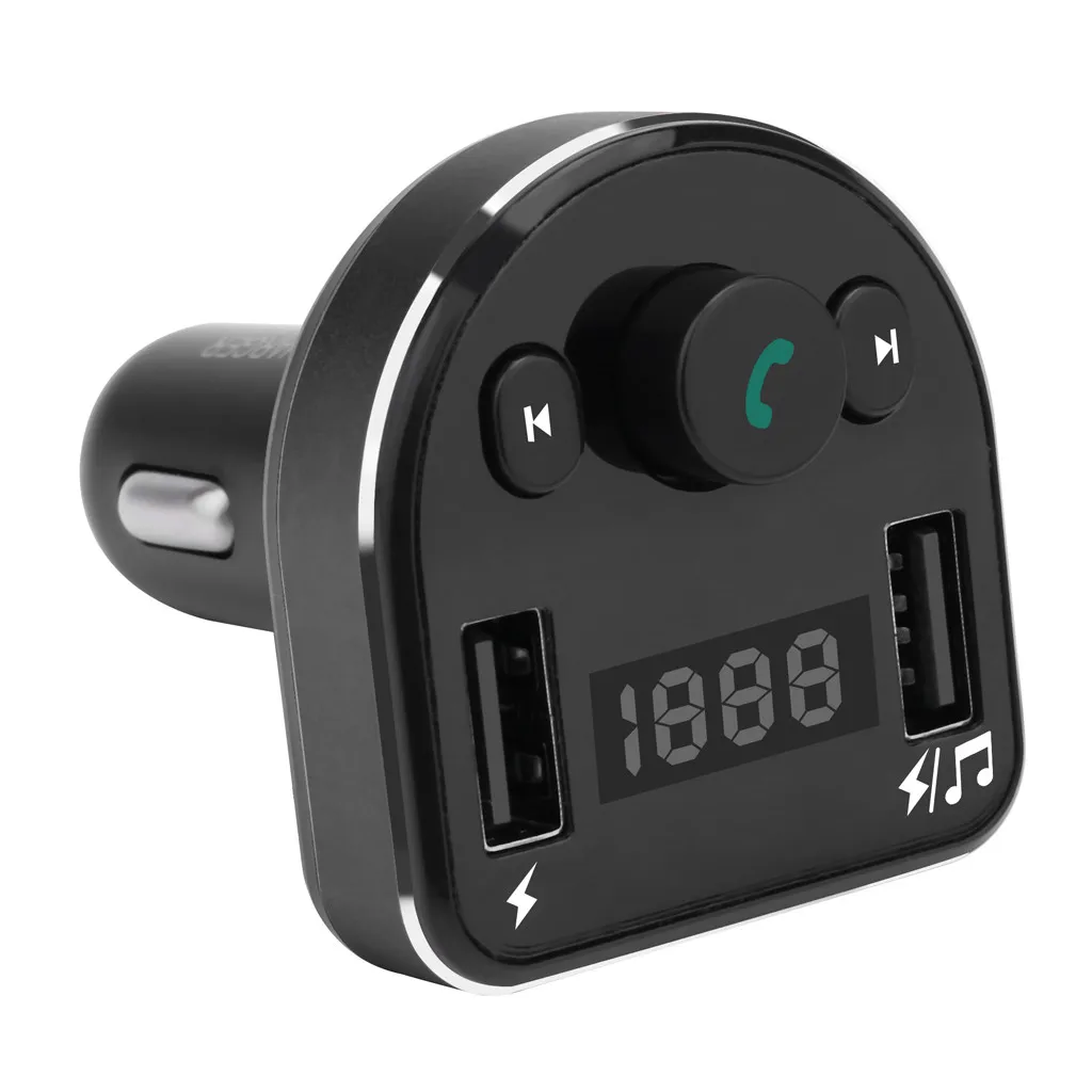 Беспроводной fm-передатчик Bluetooh модификатор Hands-free автомобильный комплект MP3 аудио плеер с быстрой зарядкой 3.6A двойной зарядное устройство usb