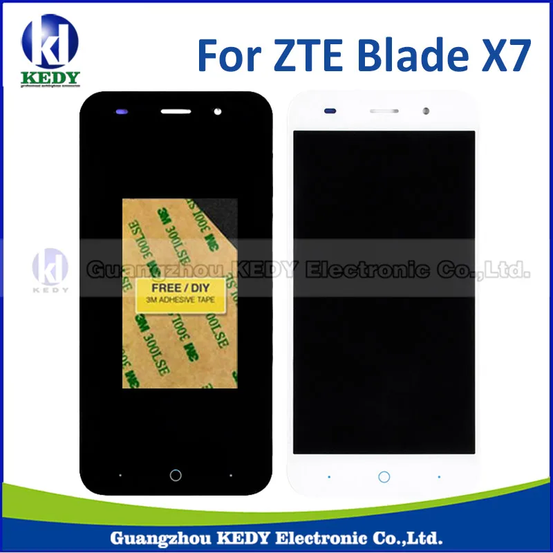 Белый Черный Для ZTE Blade X7 D6 V6 Z7 ЖК Дисплей с Сенсорным Экраном Дигитайзер