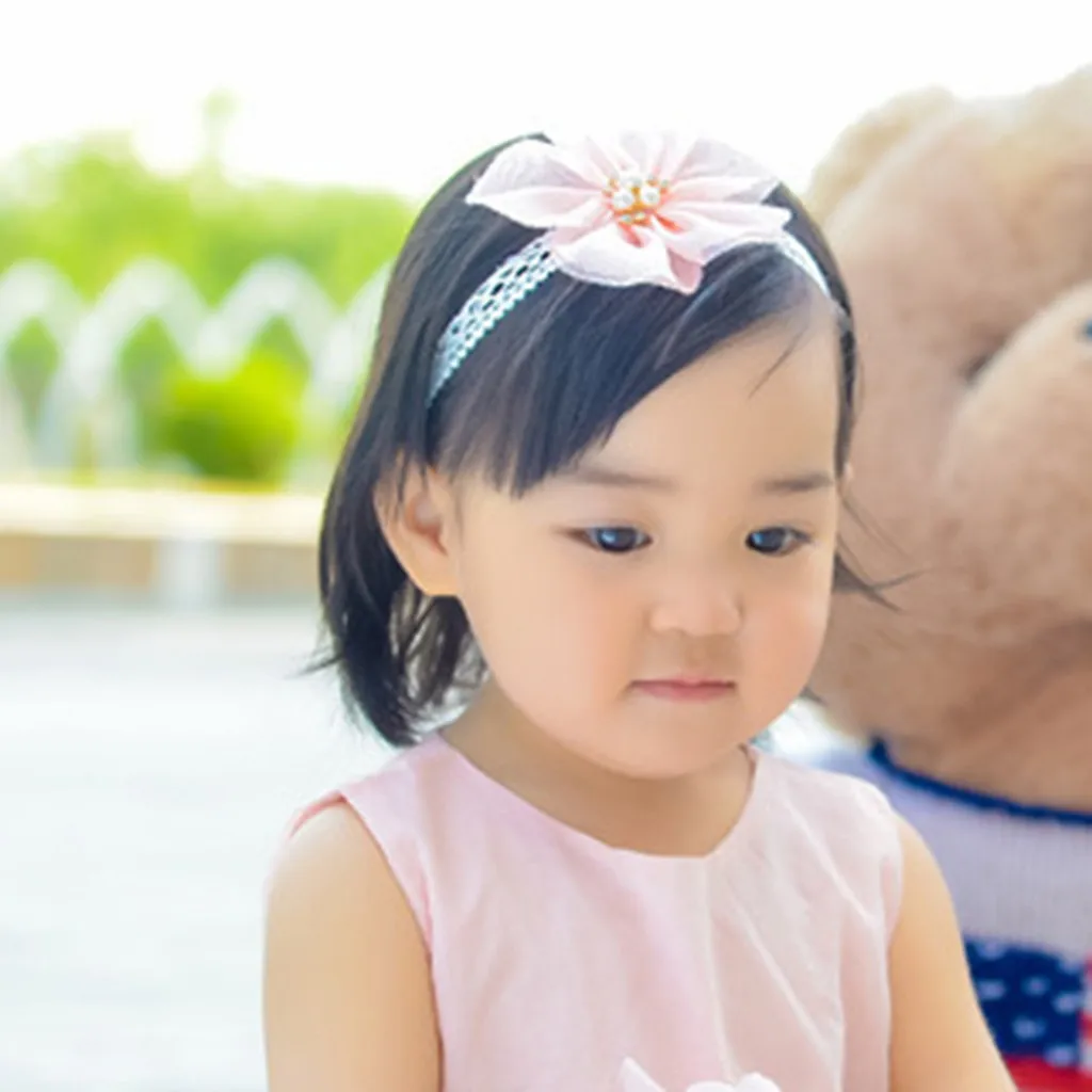 Fashion baby hair accessories Cute Beauty Kids Sweet Girl turban Headband Toddler Flower Hair Band cute kuromi diadema nina | Детская