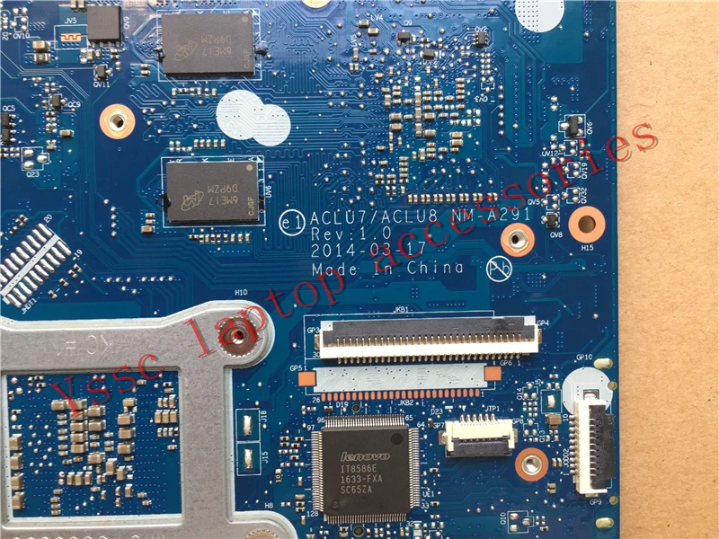 Бесплатная доставка материнская плата ACLU7/ACLU8 для Lenovo NM-A291 Z50-75 (для видеокарты AMD 2