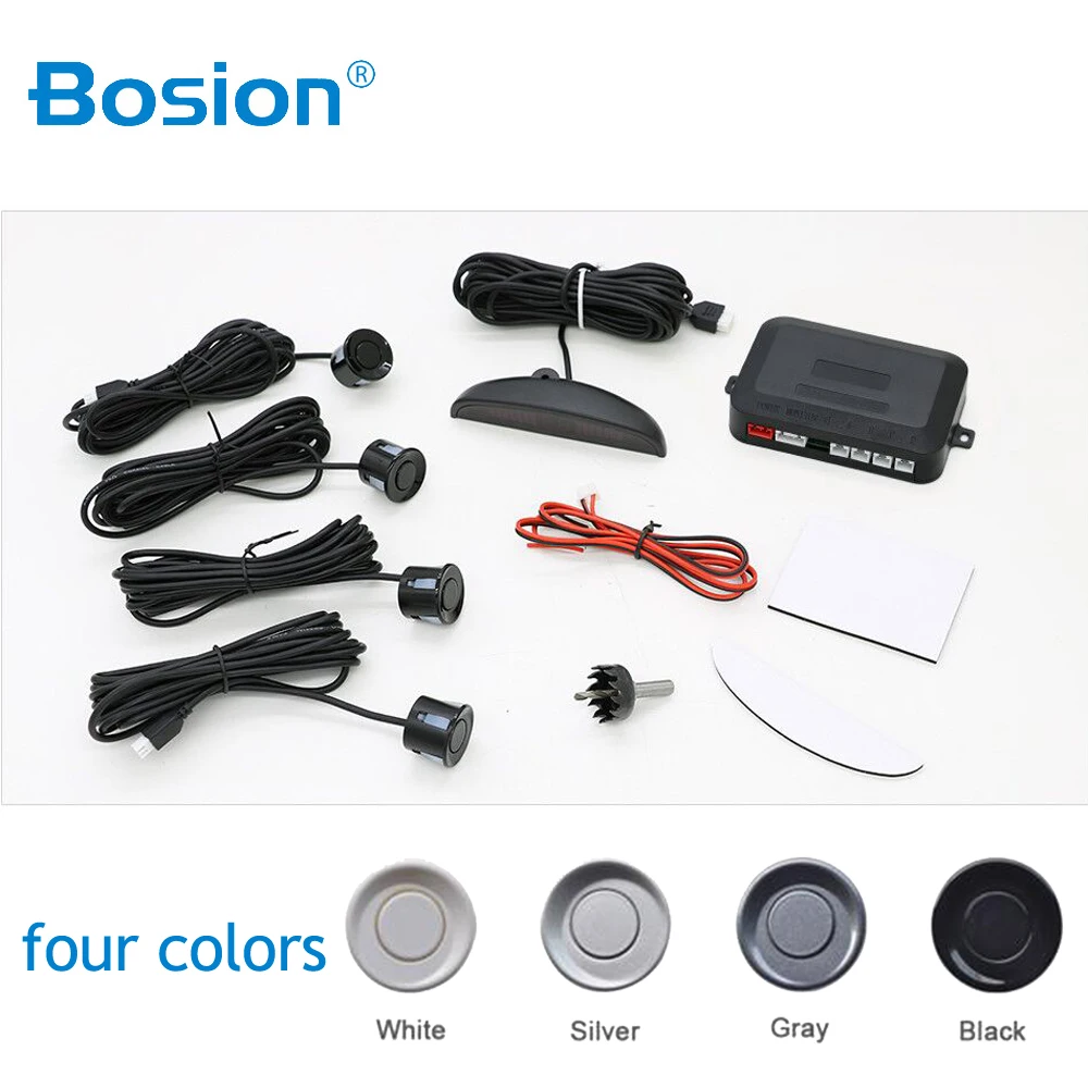 Автомобильный парктроник Bosion радар для парковки с светодиодный датчиками LED