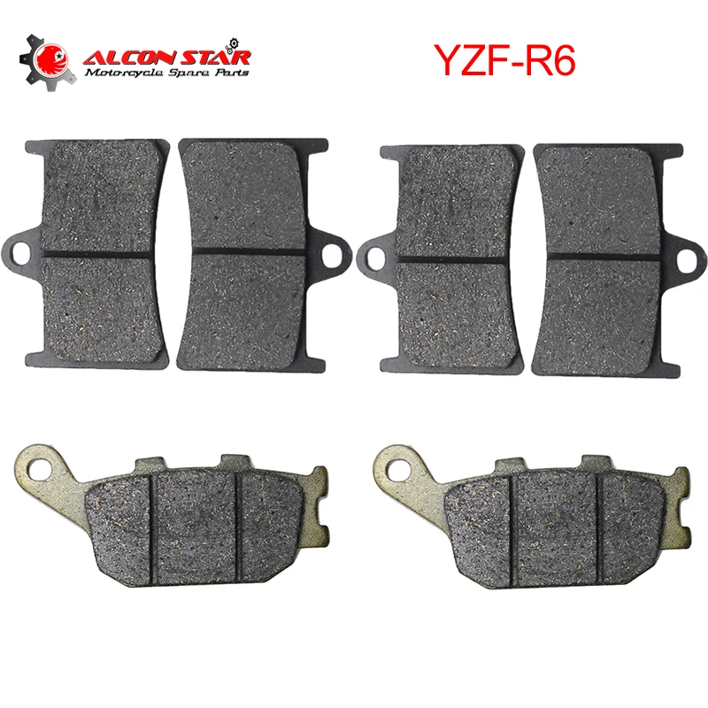 Alconstar комплект передних и задних тормозных колодок для мотоцикла набор Yamaha 3 5 2004