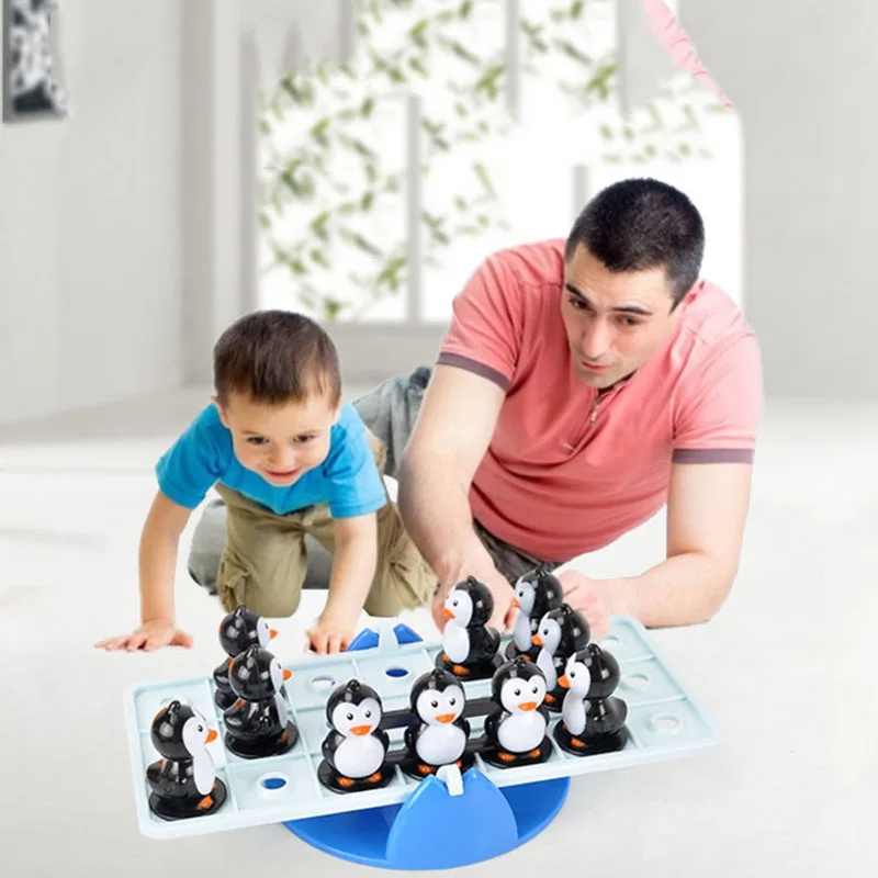 Настольные игры для маленьких детей настольные с пингвинами развивающие игрушки