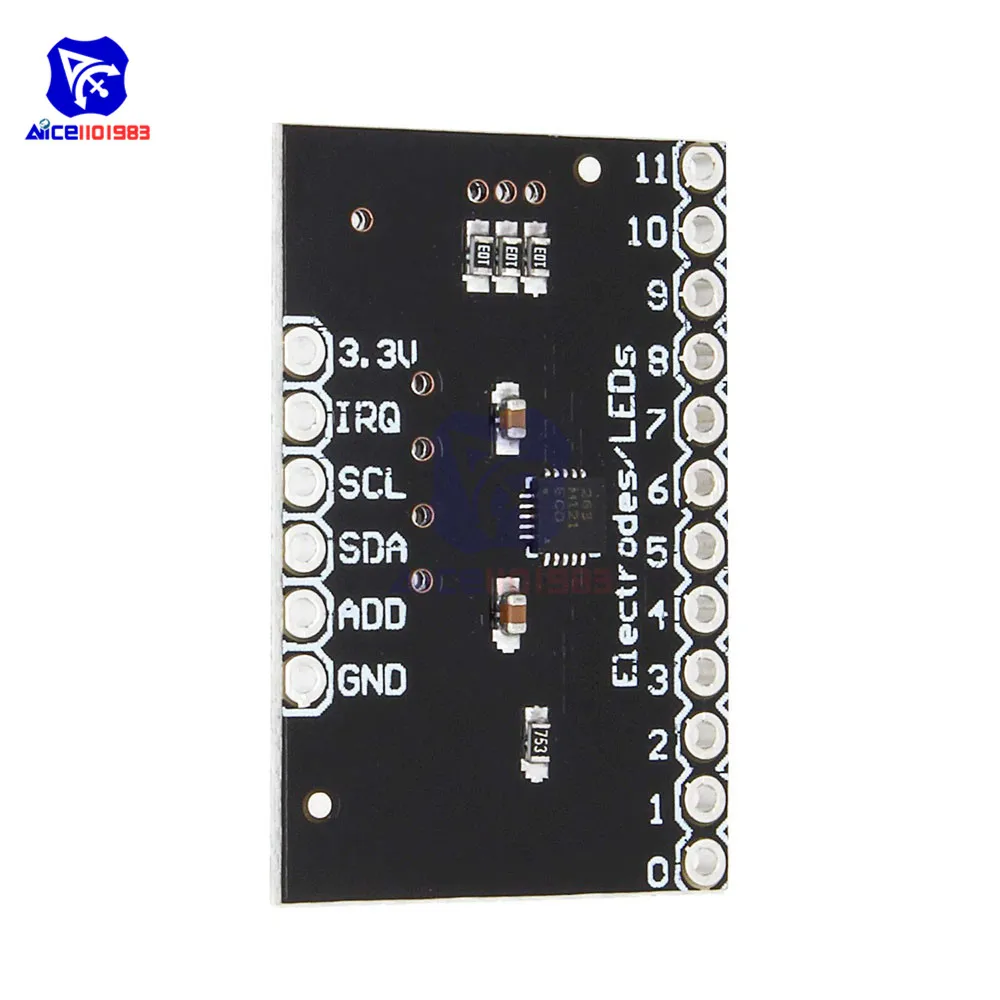 Diymore MPR121 коммутатор V12 Бесконтактный емкостный сенсорный контроллер клавиатуры