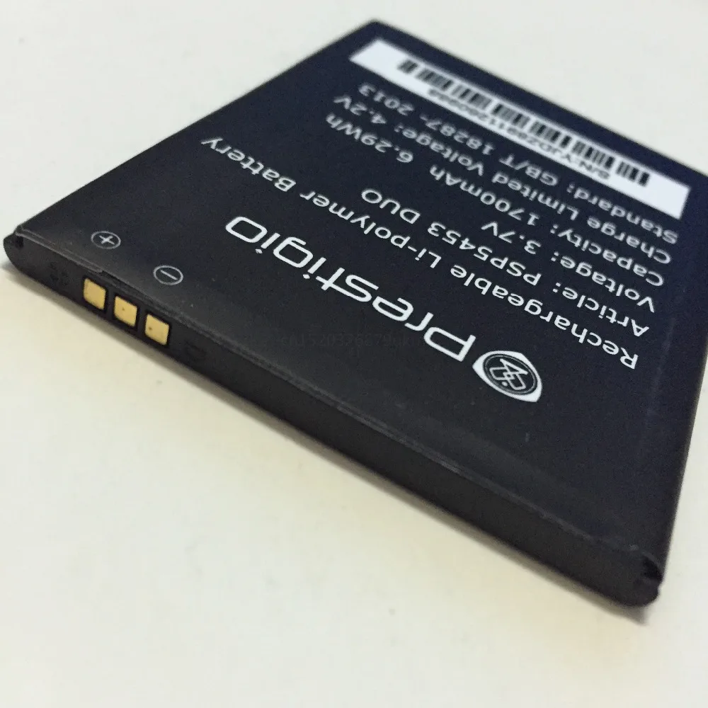 1700 мАч PSP5453 Батарея для Prestigio MultiPhone DUO 5453 сменный ионно литиевый аккумулятор