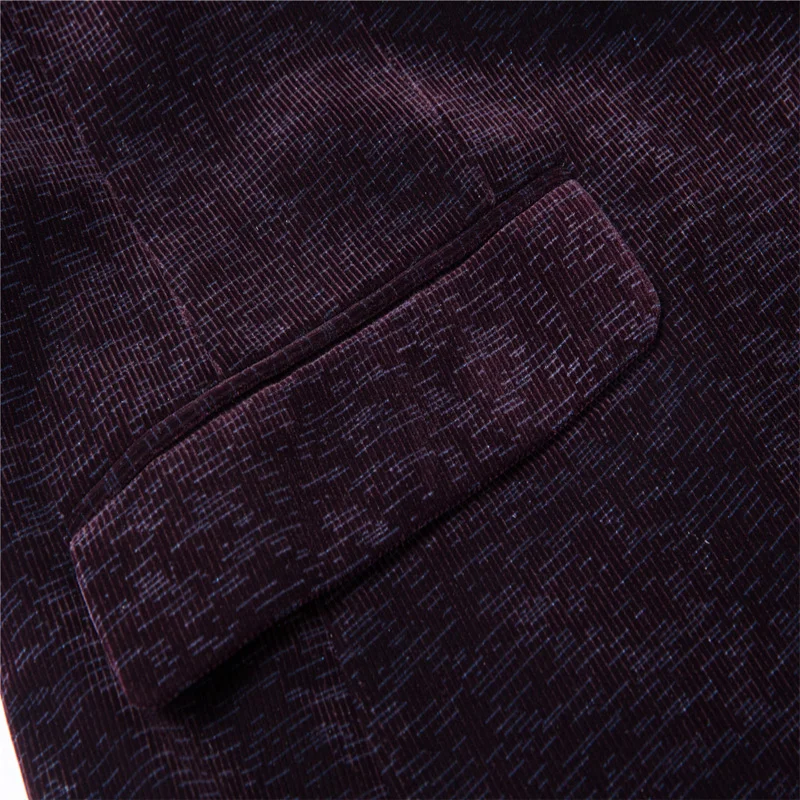 2017 осенние и зимние мужские повседневные Модные фланелевые однобортные блейзеры