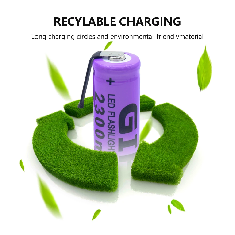 1/2/4 шт Высокое качество 3 7 V 14500 2300mAh литий ионные батареи длительный фонарь