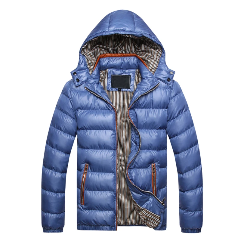 2016 Зимняя куртка мужская Пальто Тонкий Спортивной Верхней Одежды Куртки Hombre