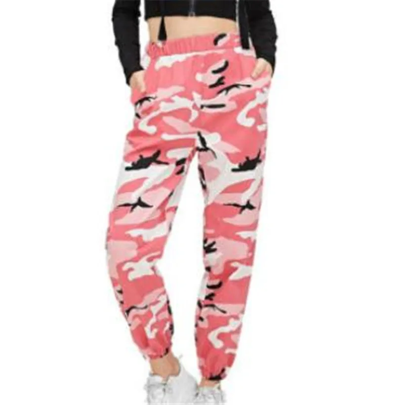 Женские штаны Карго повседневные в стиле хип хоп модные милитари камуфляжные