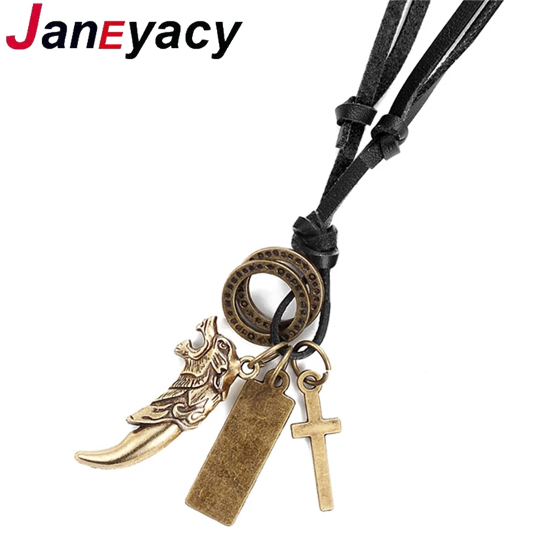 Модное мужское ожерелье Janeyacy 2018 в европейском и американском стиле с подвеской