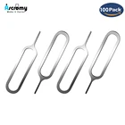Инструмент для снятия лотка для Sim-карты Ascromy, 100 шт., для iPhone 8, 7, 6, 6s plus, 5, 5s, se, 4, xiaomi redmi note 7 pro, samsung
