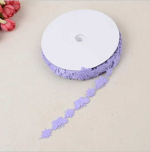 1.5 см * 20 метров Малан Бабочка полиэстер с тиснением Ремесло Подарочная упаковка