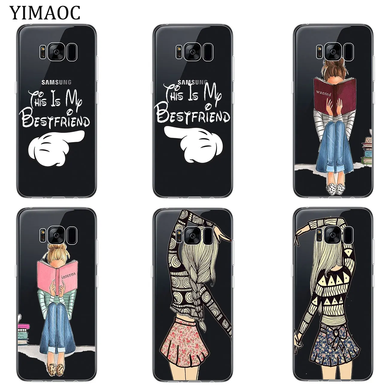Мягкий силиконовый чехол для телефона YIMAOC My Best Friendship & love из ТПУ Samsung Galaxy S10e S10 S9 S8
