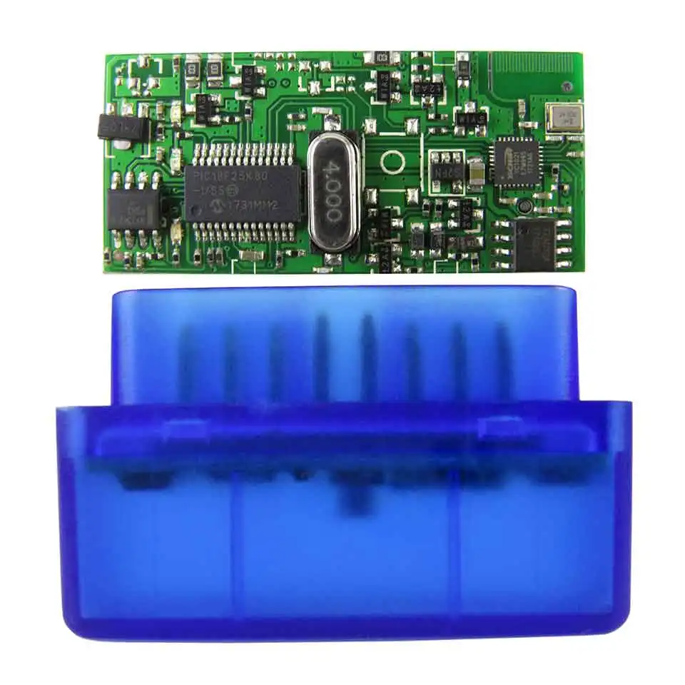 PIC18F25K80 Супер Мини ELM327 Bluetooth V1.5 OBD2 автомобильный диагностический инструмент ELM 327 Bluetooth E LM-327 OBD 2 диагностический сканер для Android - Цвет: PIC18F25K80